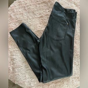 Ladies size 12 faux leather pants from H&M.